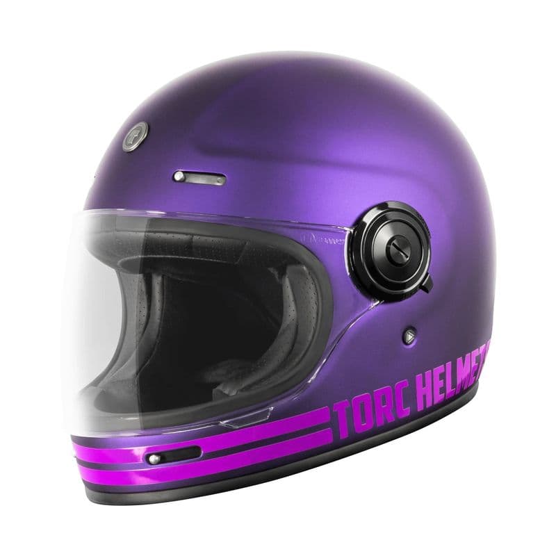 Torc Newport Full Face Helmet - 48 - Purple by Torc