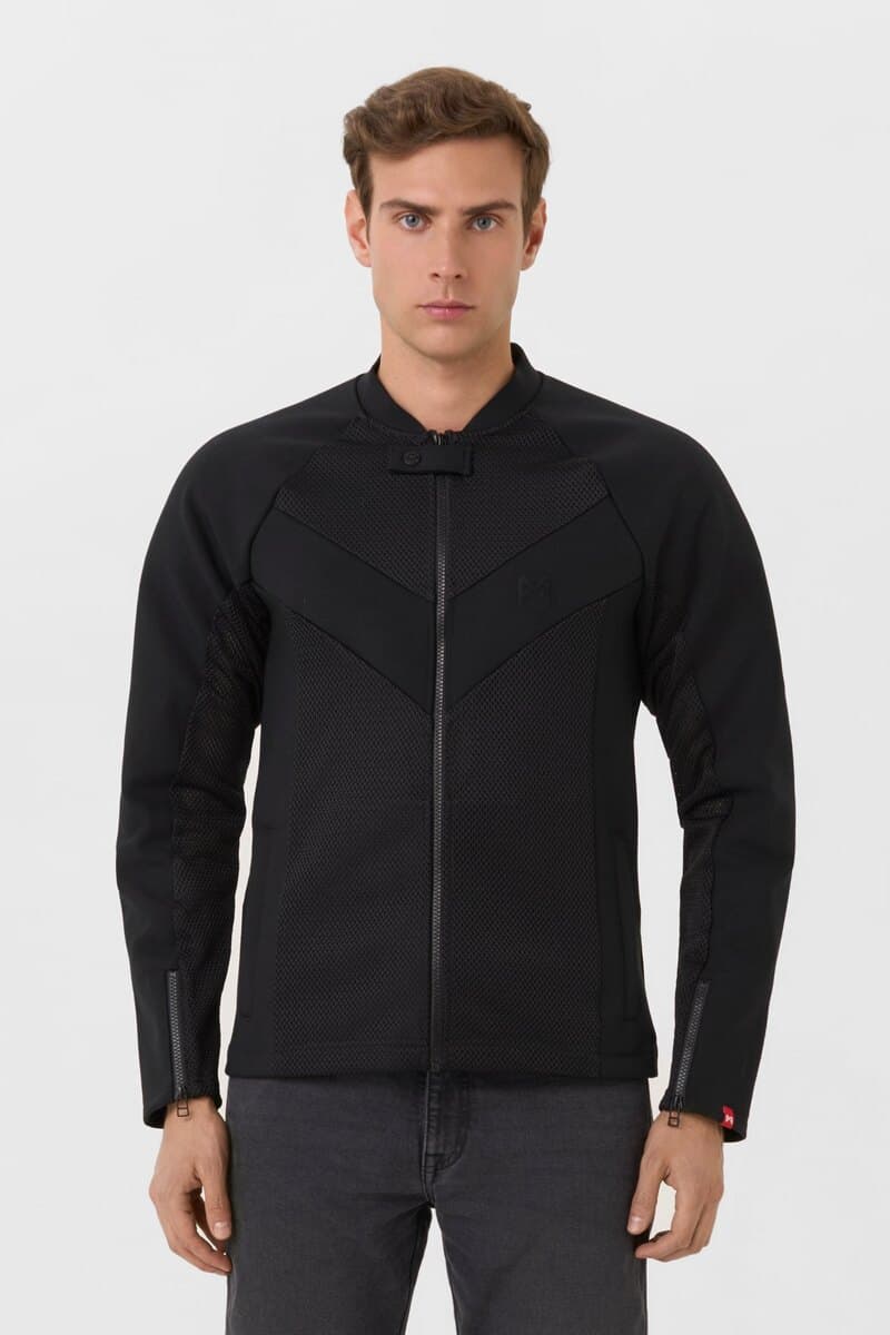 Stealth Black AAA jacket by Pando Moto
