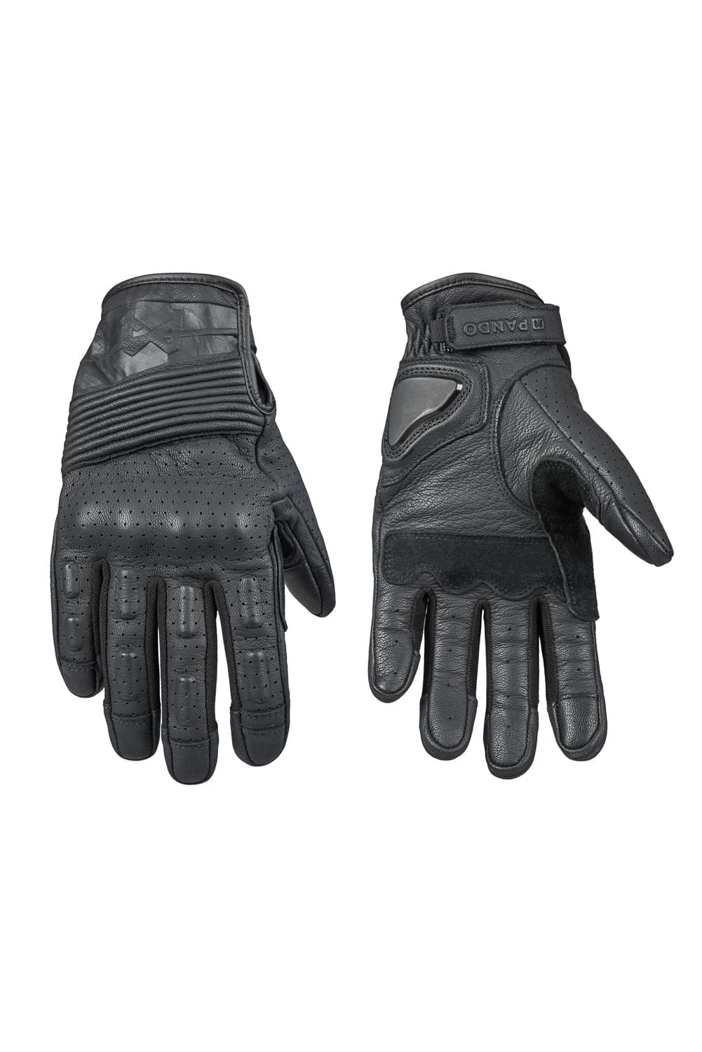 Ume Black 1 gloves by Pando Moto